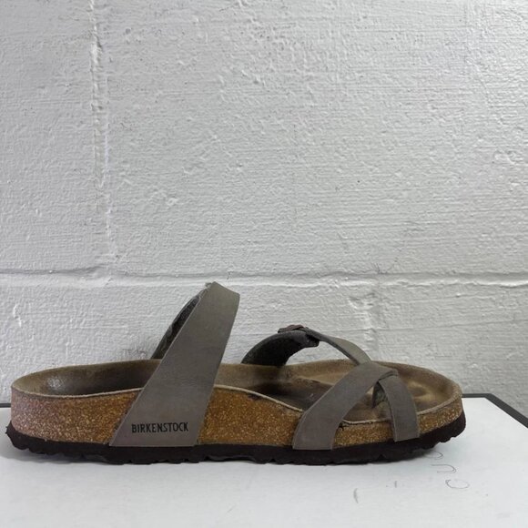 Birkenstock Mayari Mocha Strappy Toe Loop Sandals Slide Women's 38 EU/7 US - Picture 2 of 11